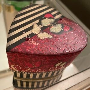 HEART SHAPED “Valentine “ DECORATIVE EMBELLISHED BOX